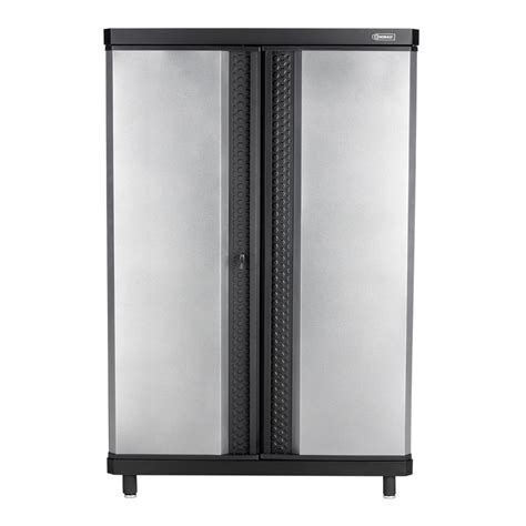 kobalt steel freestanding garage cabinet in silver|48 inch metal storage cabinet.